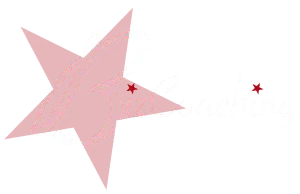 Biz Coaching logo featuring a large red star, a stylized 